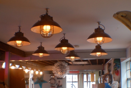 Caged Industrial Pendant Lights.